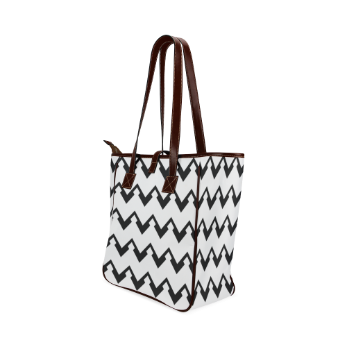 Chevron black and white  1 Classic Tote Bag (Model 1644)