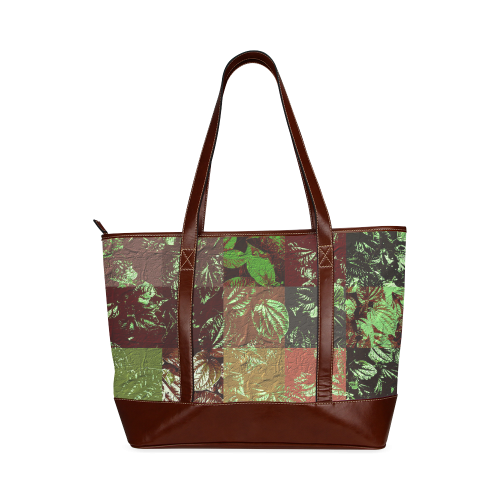 Foliage Patchwork #4 - Jera Nour Tote Handbag (Model 1642)