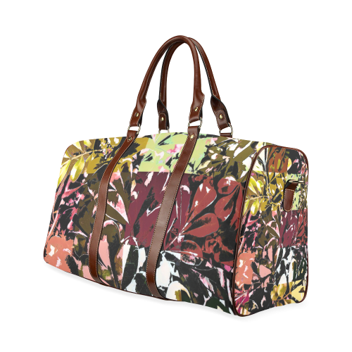 Foliage Patchwork #6 - Jera Nour Waterproof Travel Bag/Large (Model 1639)