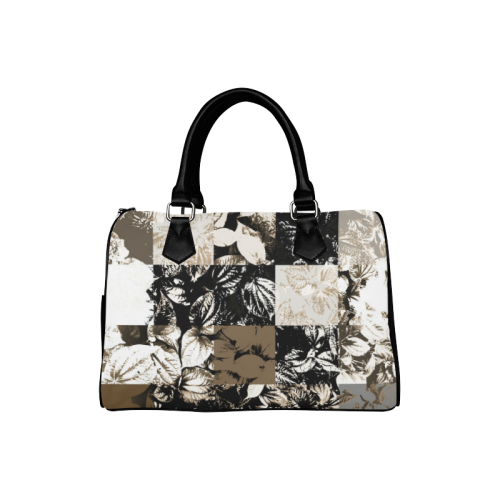 Foliage Patchwork #8 - Jera Nour Boston Handbag (Model 1621)