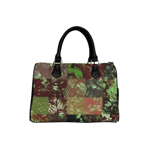 Foliage Patchwork #4 - Jera Nour Boston Handbag (Model 1621)