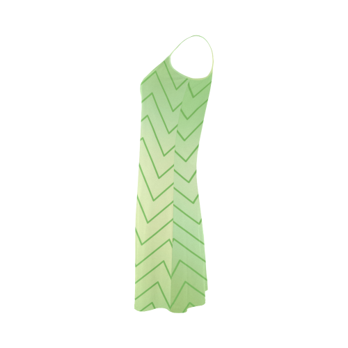 Mandy Green - soft green abstract Alcestis Slip Dress (Model D05)