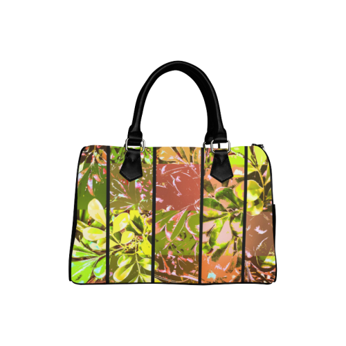 Foliage Patchwork #5 - Jera Nour Boston Handbag (Model 1621)