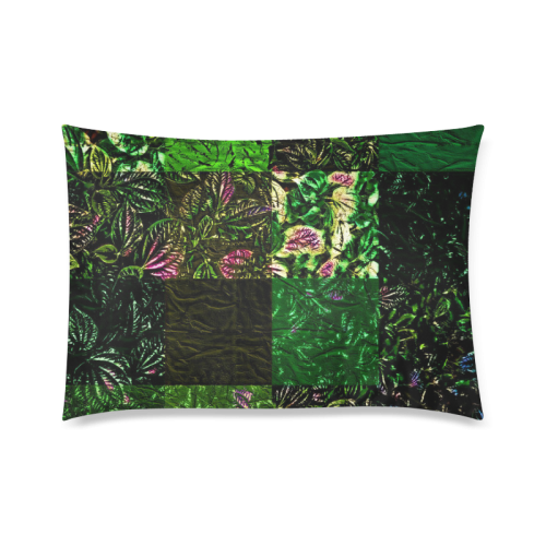 Foliage Patchwork #1 - Jera Nour Custom Zippered Pillow Case 20"x30"(Twin Sides)