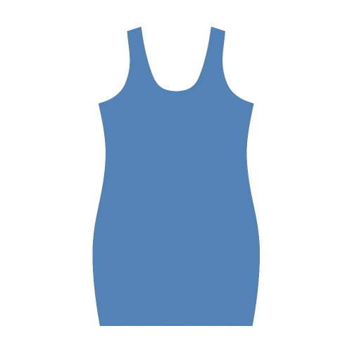Palace Blue Color Accent Medea Vest Dress (Model D06)