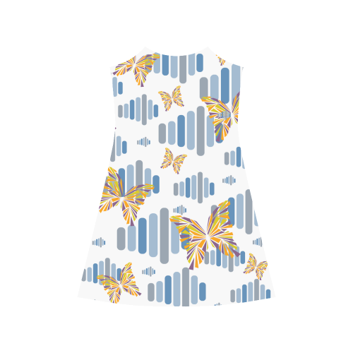 Butterflies with stripes Alcestis Slip Dress (Model D05)
