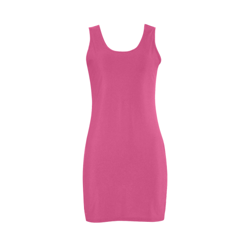 Magenta Color Accent Medea Vest Dress (Model D06)