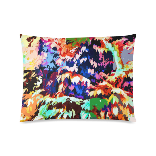 Foliage Patchwork #7 - Jera Nour Custom Zippered Pillow Case 20"x26"(Twin Sides)