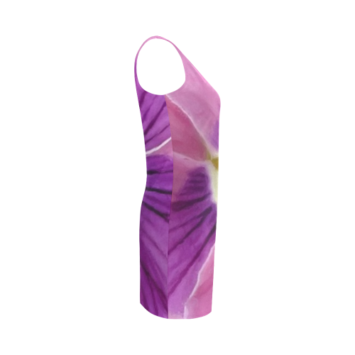Pink and Purple Pansy Medea Vest Dress (Model D06)