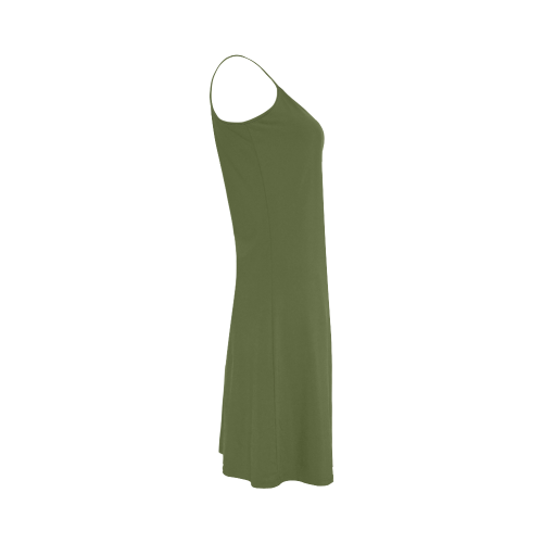 Cedar Green Color Accent Alcestis Slip Dress (Model D05)