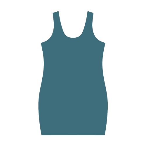 Blue Coral Color Accent Medea Vest Dress (Model D06)