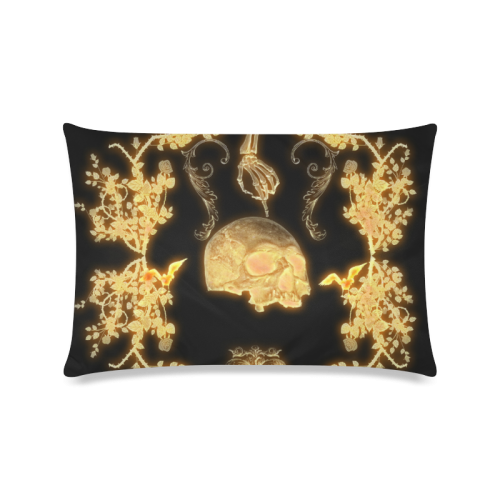 Awesome skull Custom Zippered Pillow Case 16"x24"(Twin Sides)