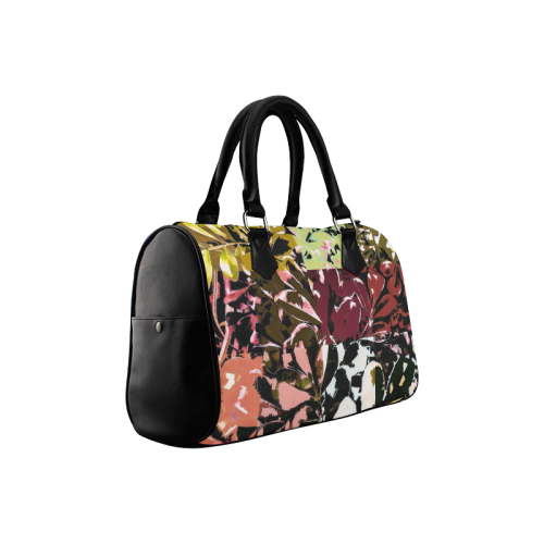 Foliage Patchwork #6 - Jera Nour Boston Handbag (Model 1621)