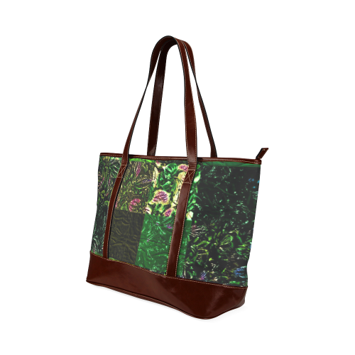 Foliage Patchwork #1 - Jera Nour Tote Handbag (Model 1642)