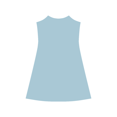 Aquamarine Color Accent Alcestis Slip Dress (Model D05)