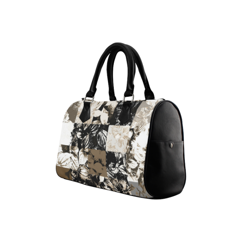 Foliage Patchwork #8 - Jera Nour Boston Handbag (Model 1621)