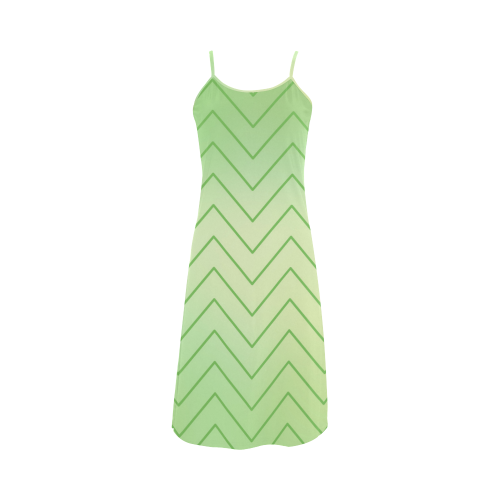 Mandy Green - soft green abstract Alcestis Slip Dress (Model D05)
