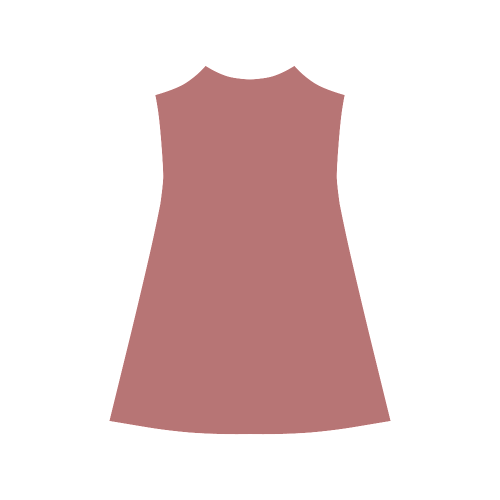 Dusty Cedar Color Accent Alcestis Slip Dress (Model D05)