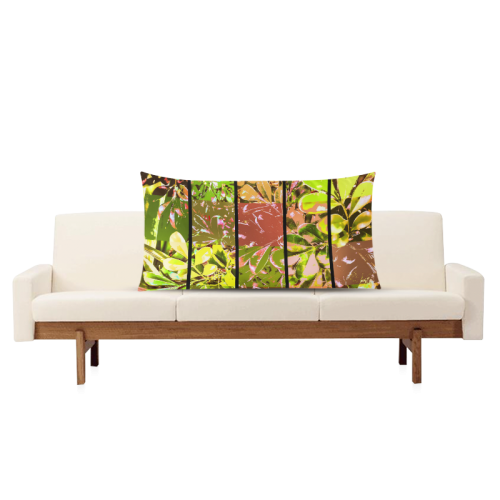 Foliage Patchwork #5 - Jera Nour Rectangle Pillow Case 20"x36"(Twin Sides)