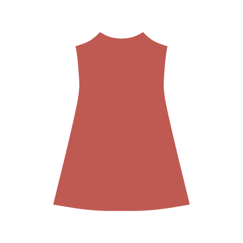 Aurora Red Color Accent Alcestis Slip Dress (Model D05)