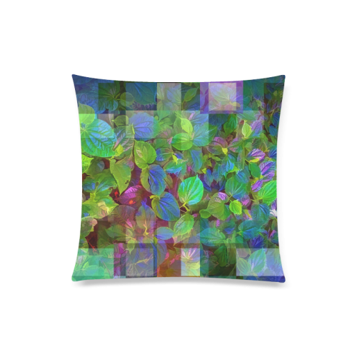 Foliage Patchwork #10 - Jera Nour Custom Zippered Pillow Case 20"x20"(Twin Sides)