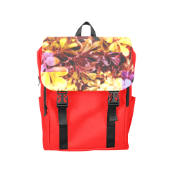 Foliage Patchwork #11 Red - Jera Nour Casual Shoulders Backpack (Model 1623)
