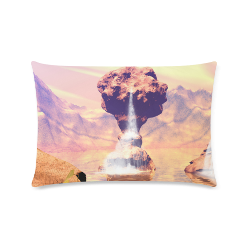 Fantasy landscape Custom Zippered Pillow Case 16"x24"(Twin Sides)