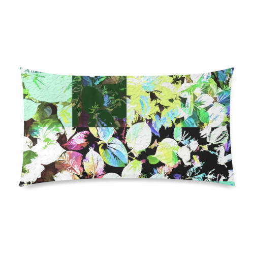 Foliage Patchwork #2 - Jera Nour Rectangle Pillow Case 20"x36"(Twin Sides)