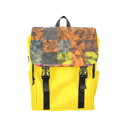 Foliage Patchwork #9 Yellow - Jera Nour Casual Shoulders Backpack (Model 1623)
