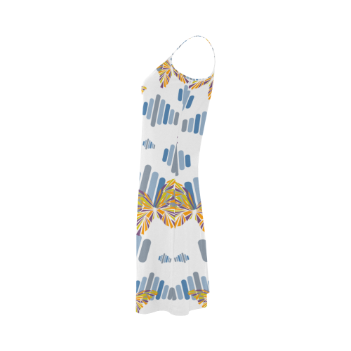 Butterflies with stripes Alcestis Slip Dress (Model D05)