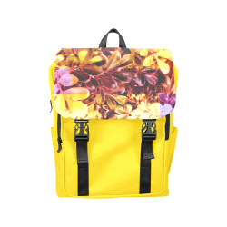 Foliage Patchwork #11 Yellow - Jera Nour Casual Shoulders Backpack (Model 1623)