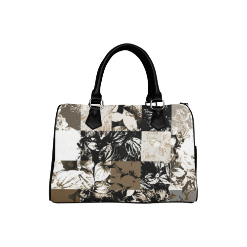 Foliage Patchwork #8 - Jera Nour Boston Handbag (Model 1621)