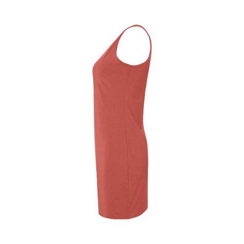 Aurora Red Color Accent Medea Vest Dress (Model D06)