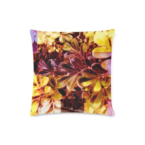 Foliage Patchwork #11 - Jera Nour Custom Zippered Pillow Case 16"x16"(Twin Sides)