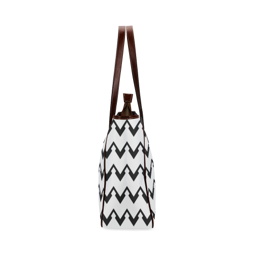 Chevron black and white  1 Classic Tote Bag (Model 1644)