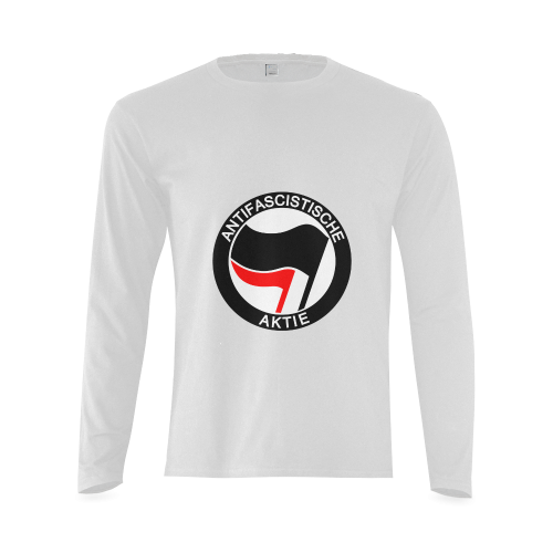 Anti- Fascist Action Sunny Men's T-shirt (long-sleeve) (Model T08)