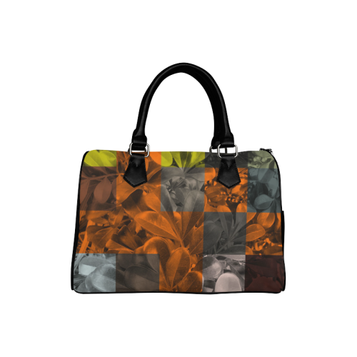 Foliage Patchwork #9 - Jera Nour Boston Handbag (Model 1621)