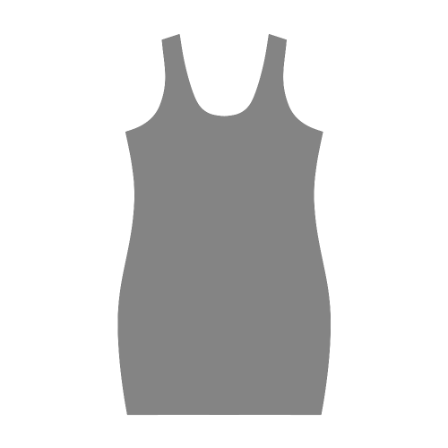 Steel Gray Color Accent Medea Vest Dress (Model D06)