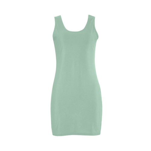 Grayed Jade Color Accent Medea Vest Dress (Model D06)