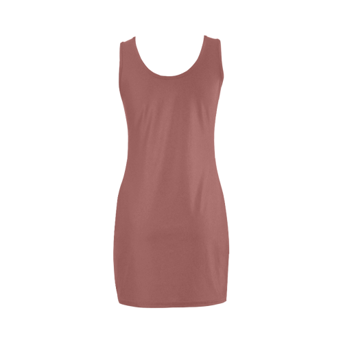 Marsala Color Accent Medea Vest Dress (Model D06)