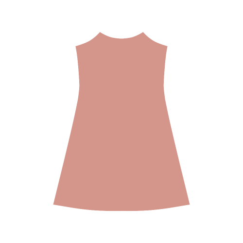Terra Cotta Color Accent Alcestis Slip Dress (Model D05)