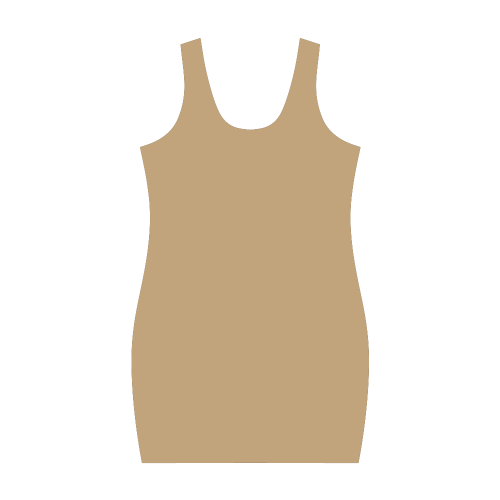 Pale Gold Color Accent Medea Vest Dress (Model D06)