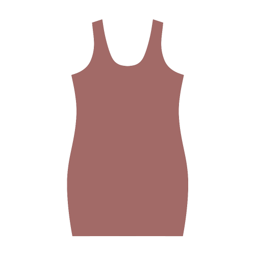 Marsala Color Accent Medea Vest Dress (Model D06)