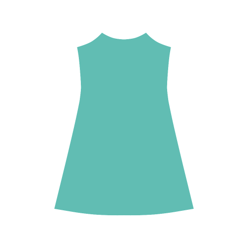 Turquoise Color Accent Alcestis Slip Dress (Model D05)