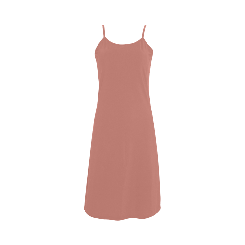 Terra Cotta Color Accent Alcestis Slip Dress (Model D05)