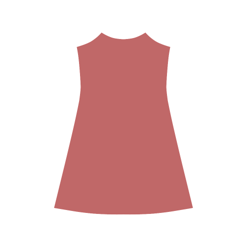 Cranberry Color Accent Alcestis Slip Dress (Model D05)