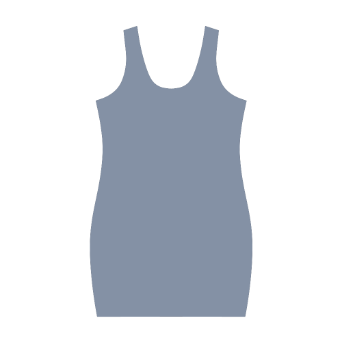Country Blue Color Accent Medea Vest Dress (Model D06)