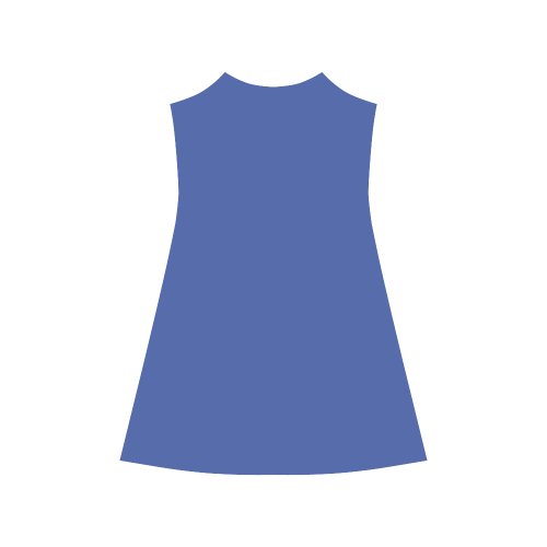 Dazzling Blue Color Accent Alcestis Slip Dress (Model D05)