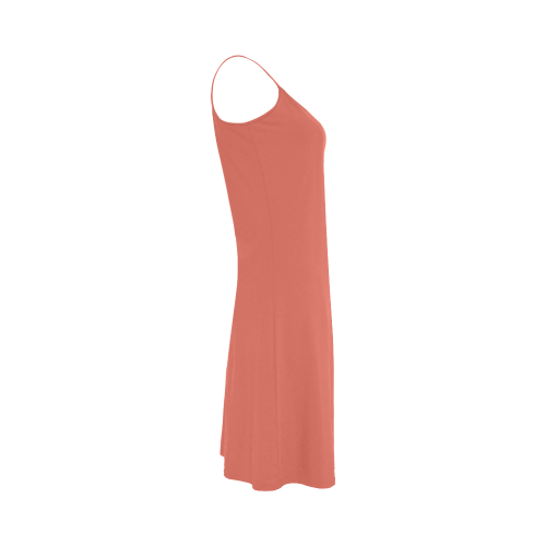Coral Color Accent Alcestis Slip Dress (Model D05)