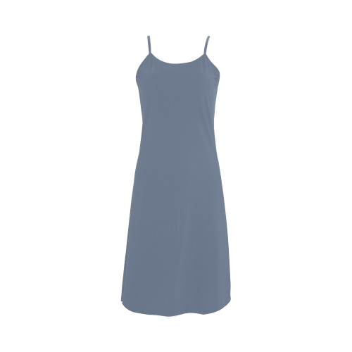 Country Blue Color Accent Alcestis Slip Dress (Model D05)